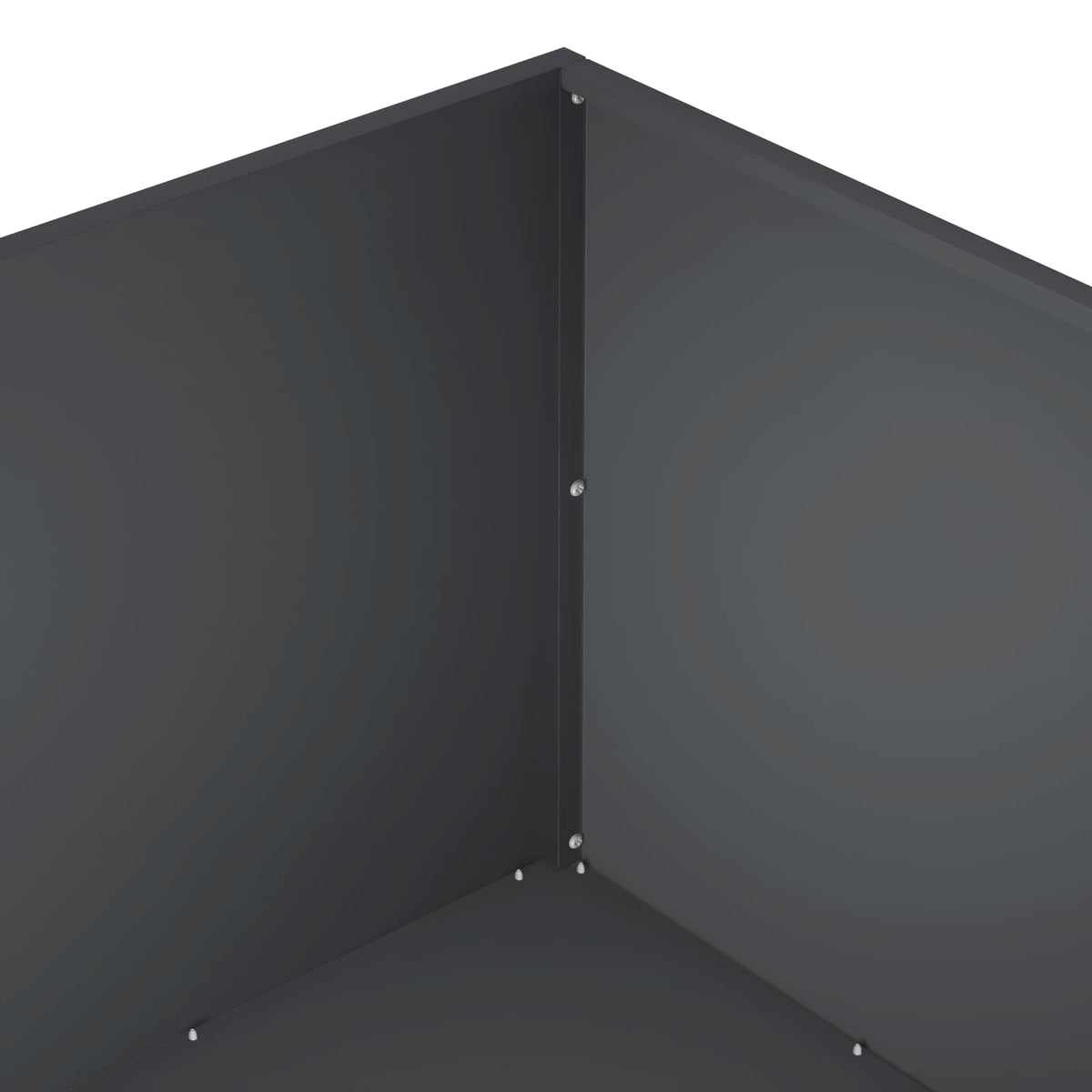 Vrtna saksija Antracit 80 x 80 x 40 cm Čelična vrata