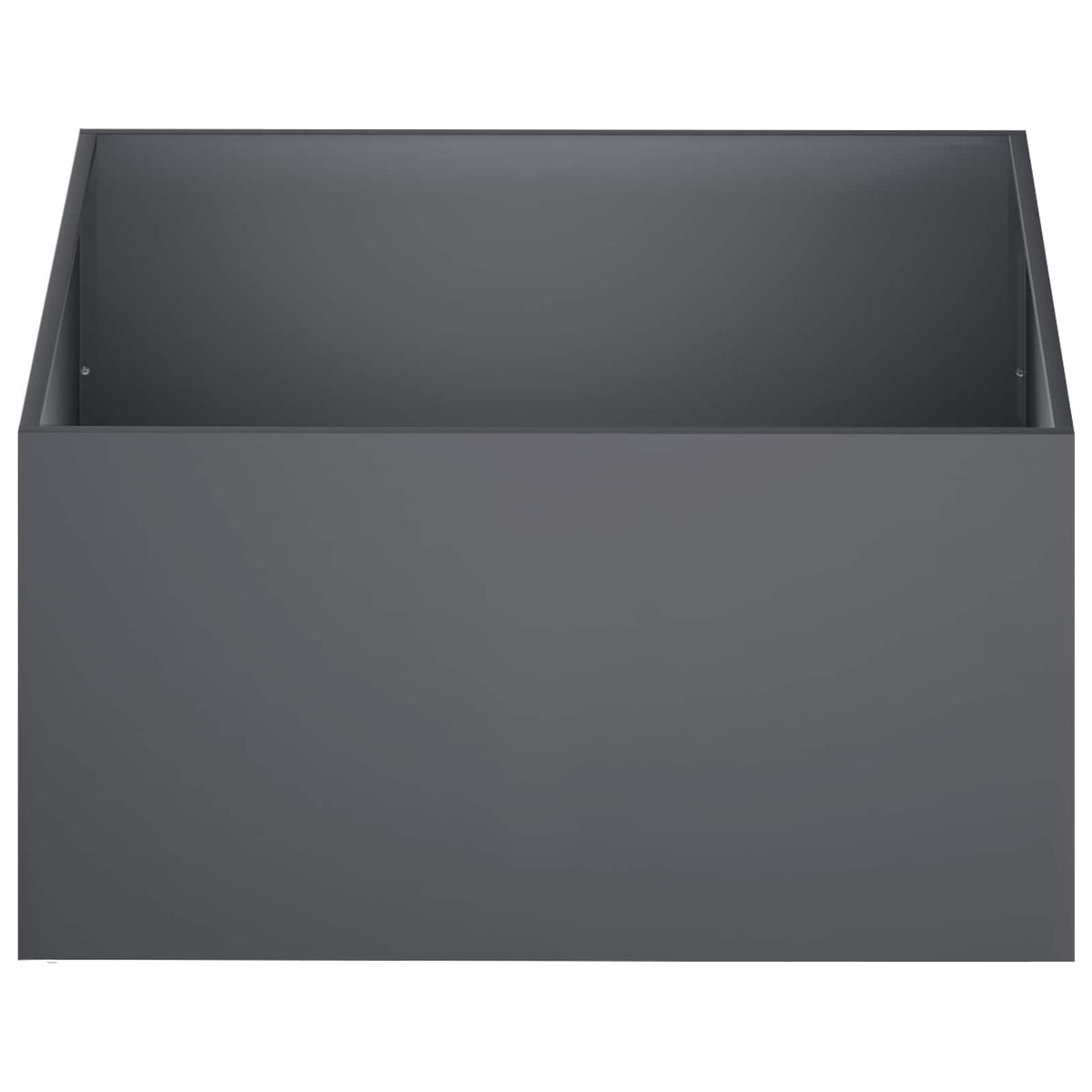 Vrtna saksija Antracit 80 x 80 x 40 cm Čelična vrata