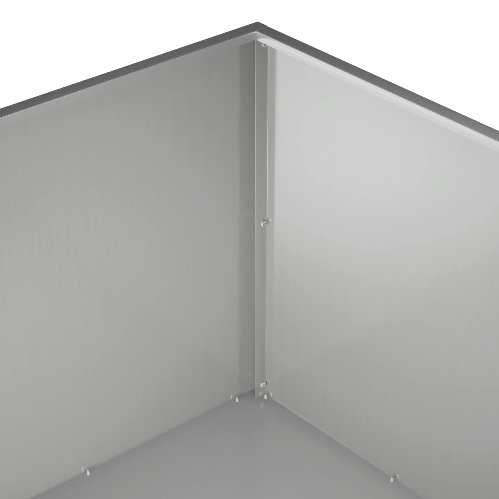Vrtna saksija Srebrna 80 x 80 x 40 cm Pocinčani čelik
