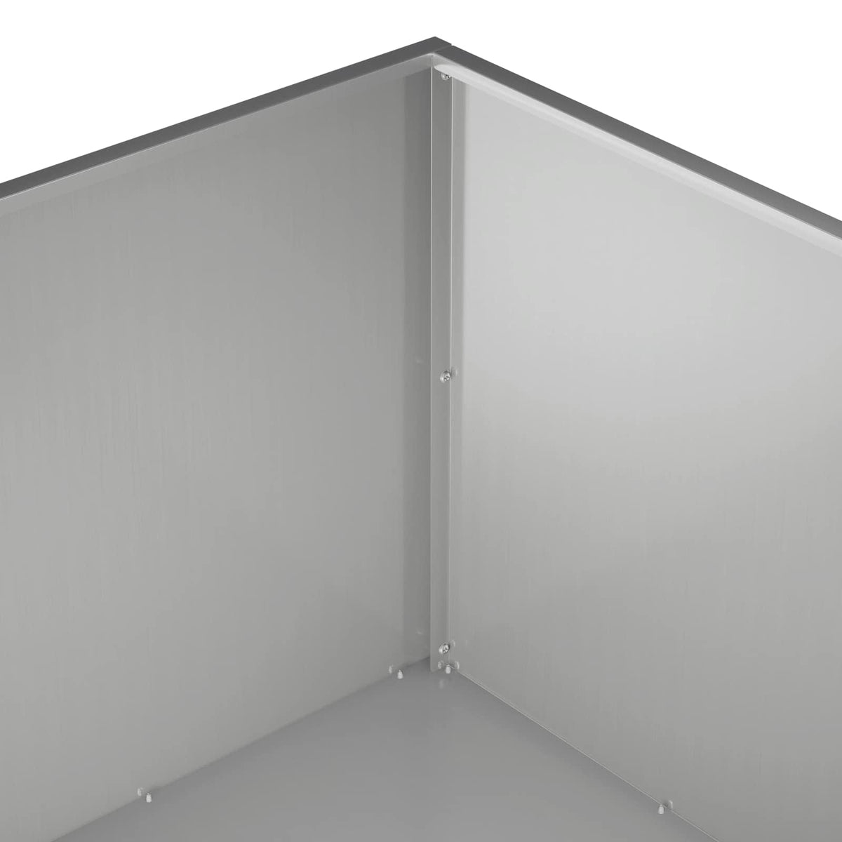 Vrtna saksija 2 kom. Srebrna 100 x 100 x 40 cm Pocinčani čelik