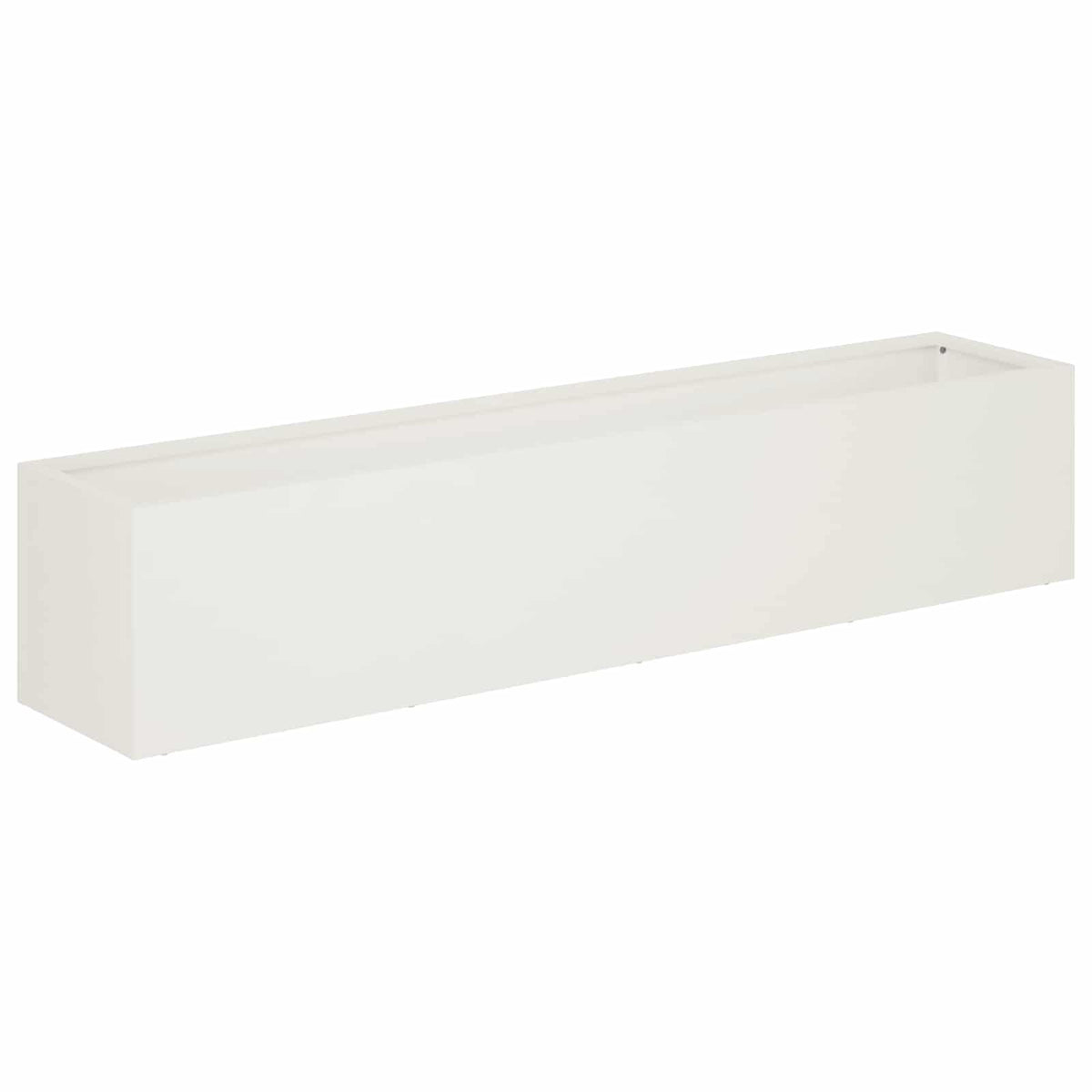 Vrtna saksija 2 kom. Bijela 80 x 20 x 20 cm Čelična vrata