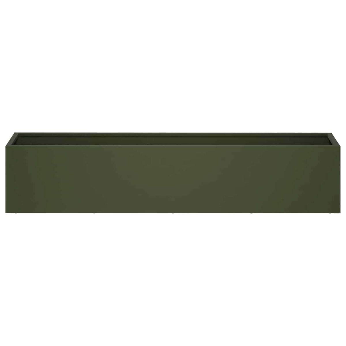 Vrtna saksija Maslinastozelena 100 x 20 x 20 cm Čelična vrata