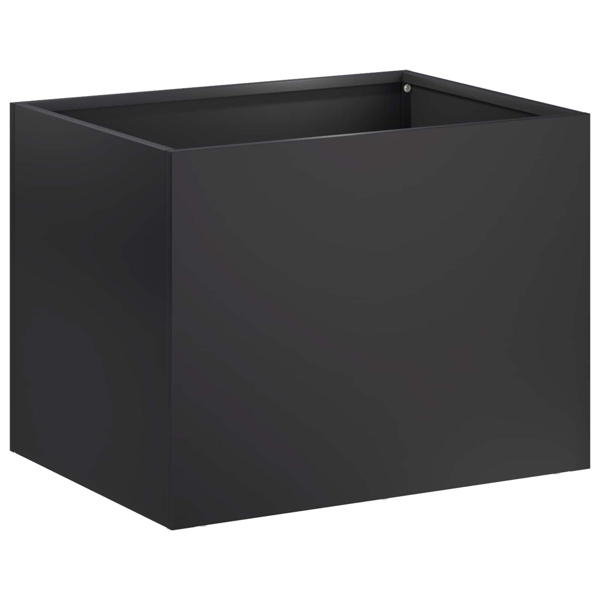Vrtna saksija 2 kom. Crna 40 x 30 x 30 cm Čelična vrata