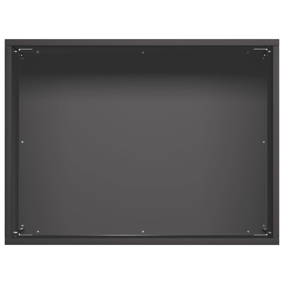 Vrtna saksija 2 kom. Crna 40 x 30 x 30 cm Čelična vrata