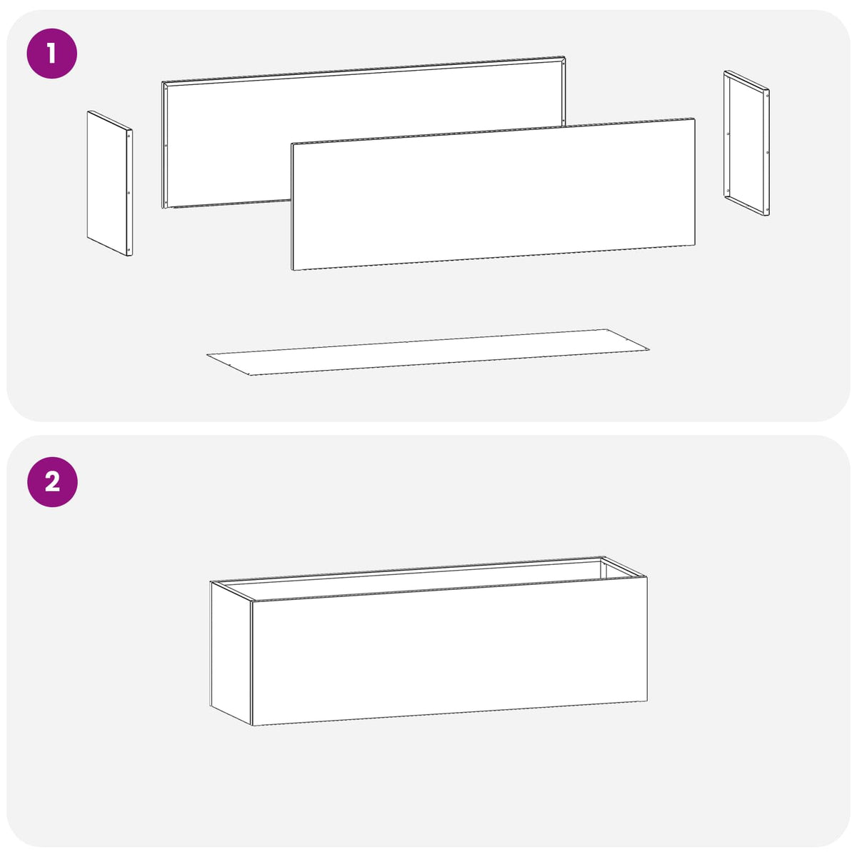 Vrtna saksija Antracit 80 x 30 x 30 cm Čelična vrata