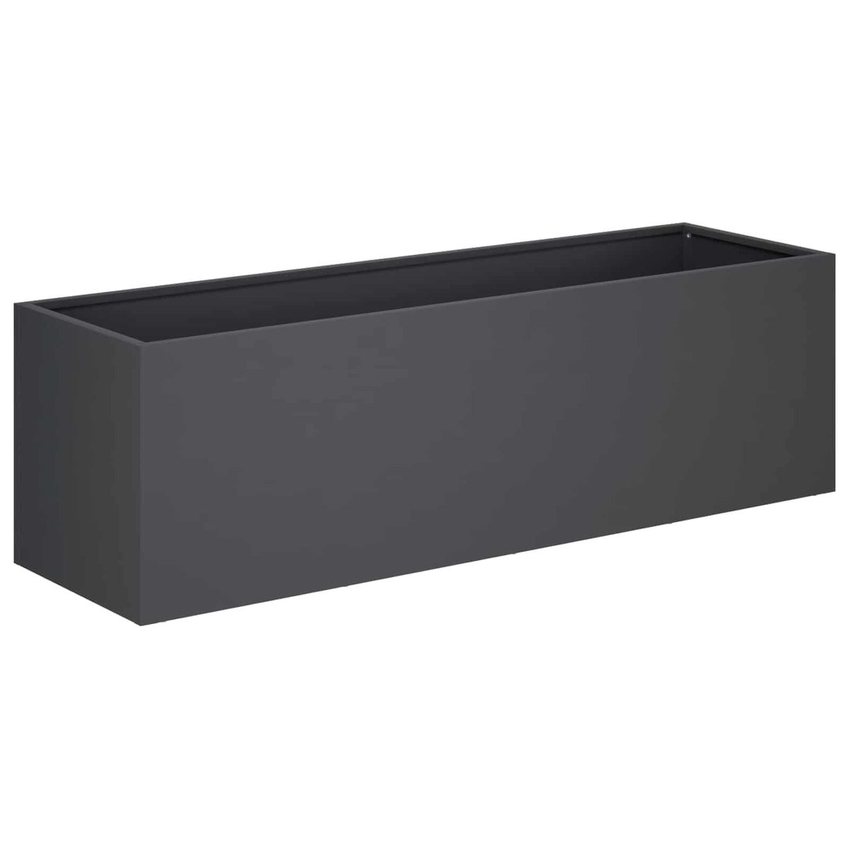 Vrtna saksija Antracit 80 x 30 x 30 cm Čelična vrata