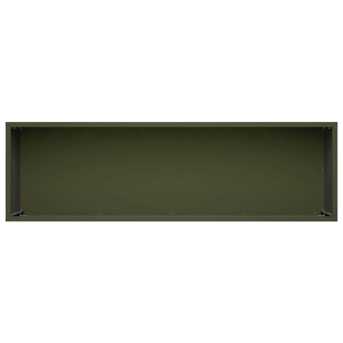 Vrtna saksija Maslinastozelena 80 x 30 x 30 cm Čelična vrata
