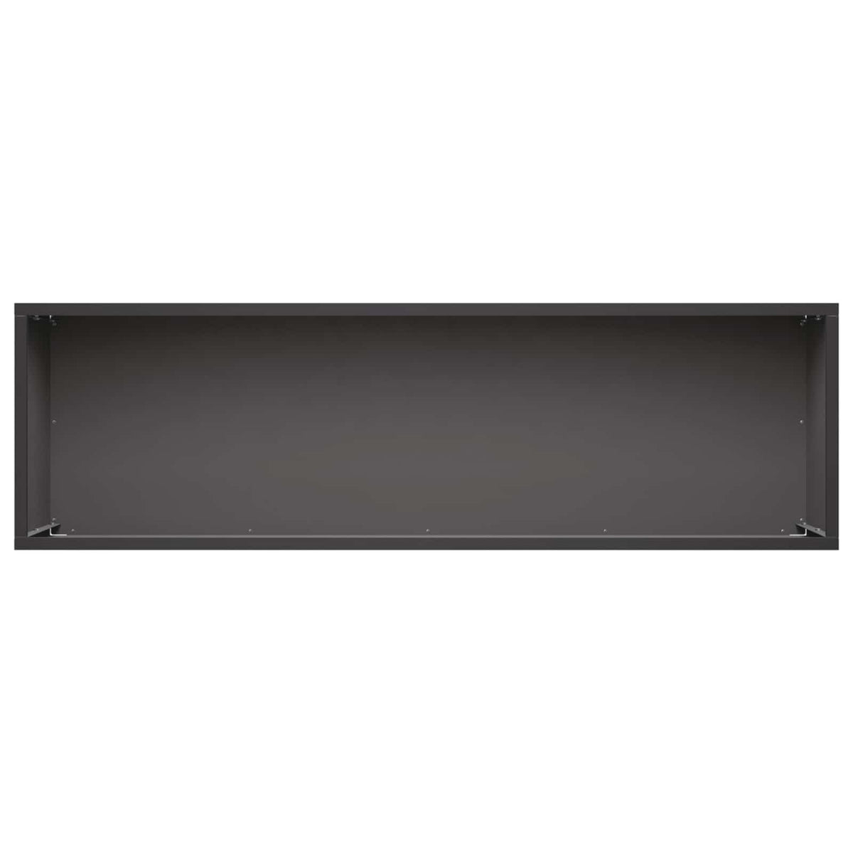 Vrtna saksija 2 kom. Crna 100 x 30 x 30 cm Čelična vrata