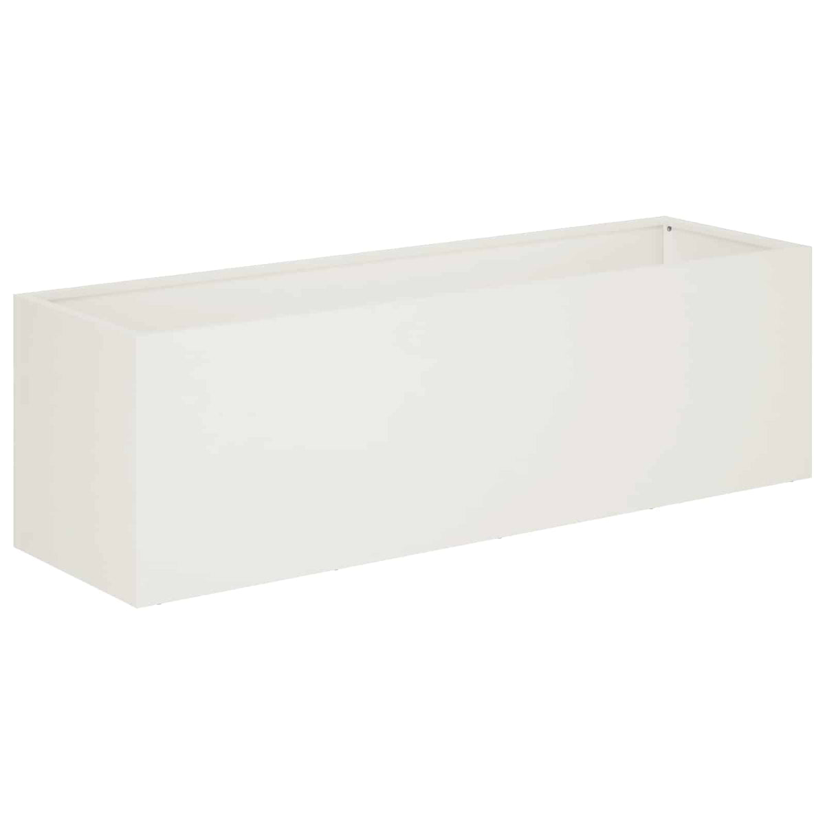 Vrtna saksija Bijela 100 x 30 x 30 cm Čelična vrata