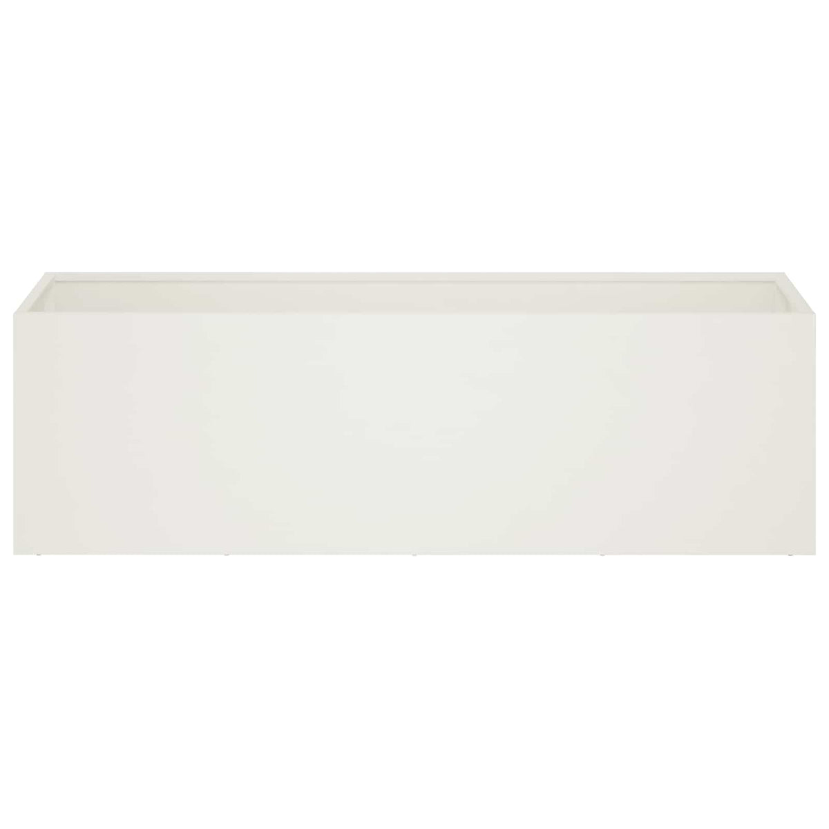 Vrtna saksija Bijela 100 x 30 x 30 cm Čelična vrata