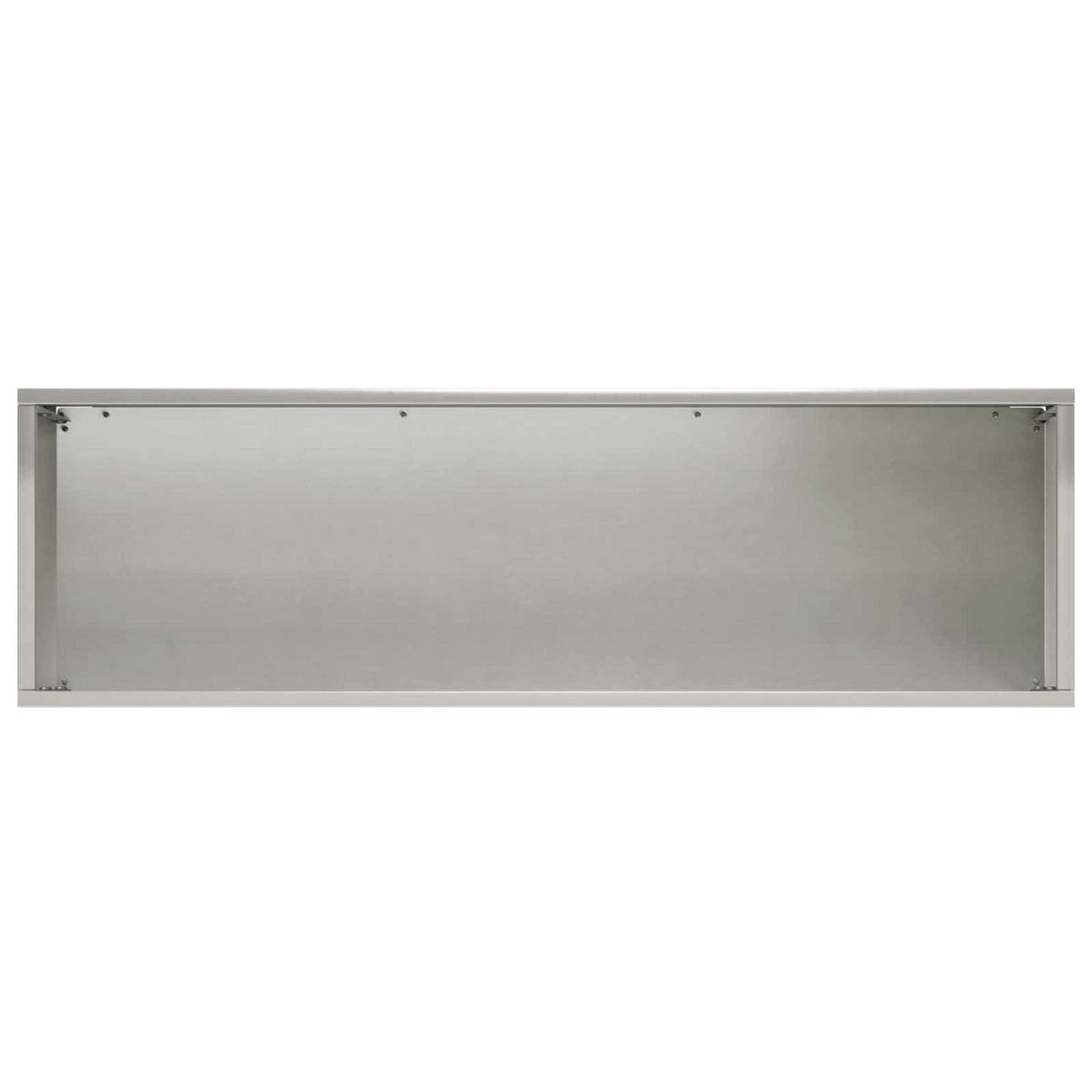 Vrtna saksija Srebrna 100 x 30 x 30 cm Nehrđajući čelik