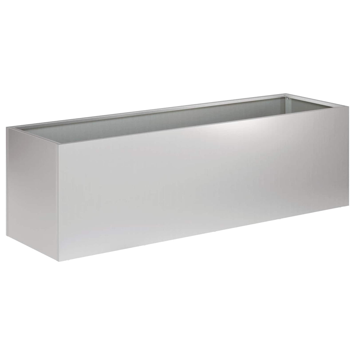 Vrtna saksija Srebrna 100 x 30 x 30 cm Pocinčani čelik