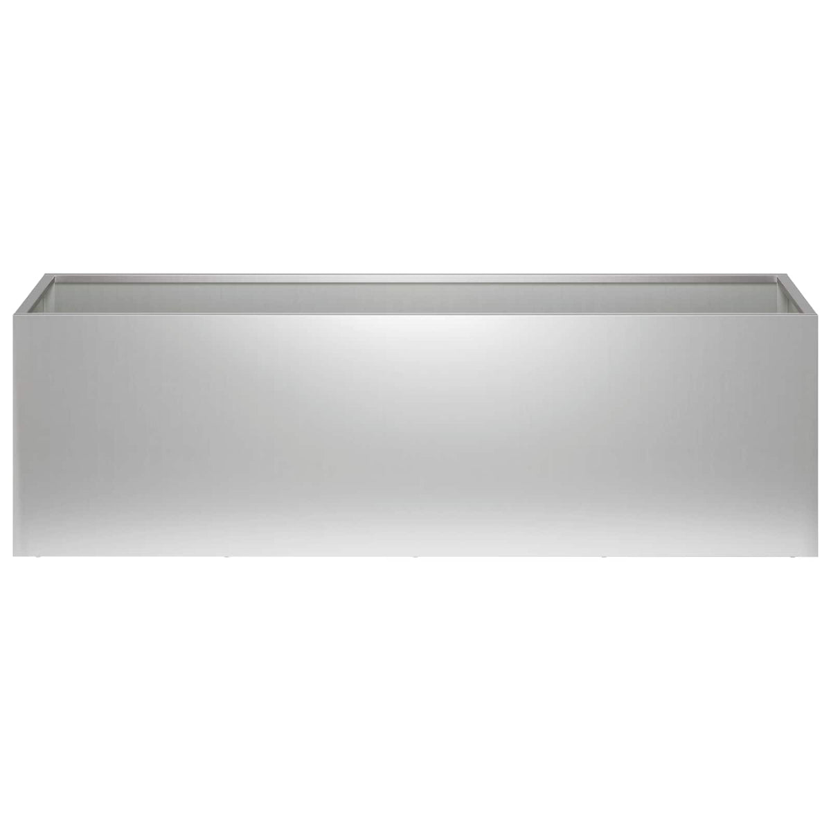 Vrtna saksija Srebrna 100 x 30 x 30 cm Pocinčani čelik