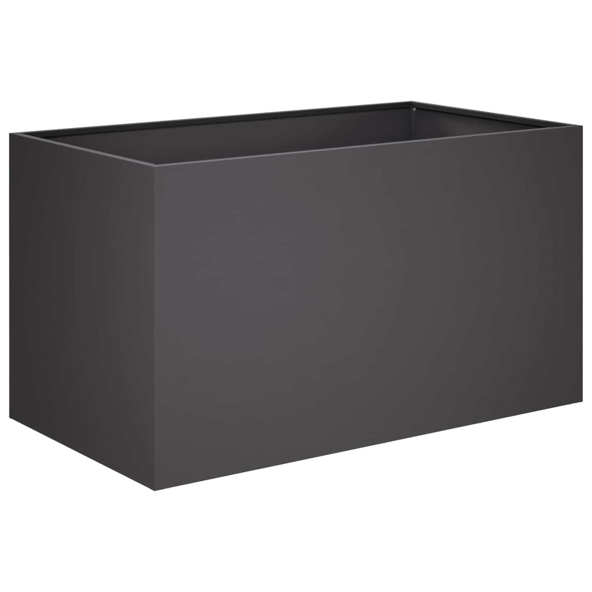 Vrtna saksija Crna 100 x 50 x 50 cm Čelična vrata