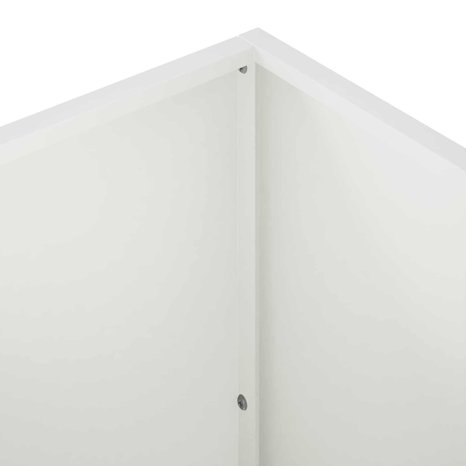 Vrtna saksija 2 kom. Bijela 100 x 50 x 50 cm Čelična vrata