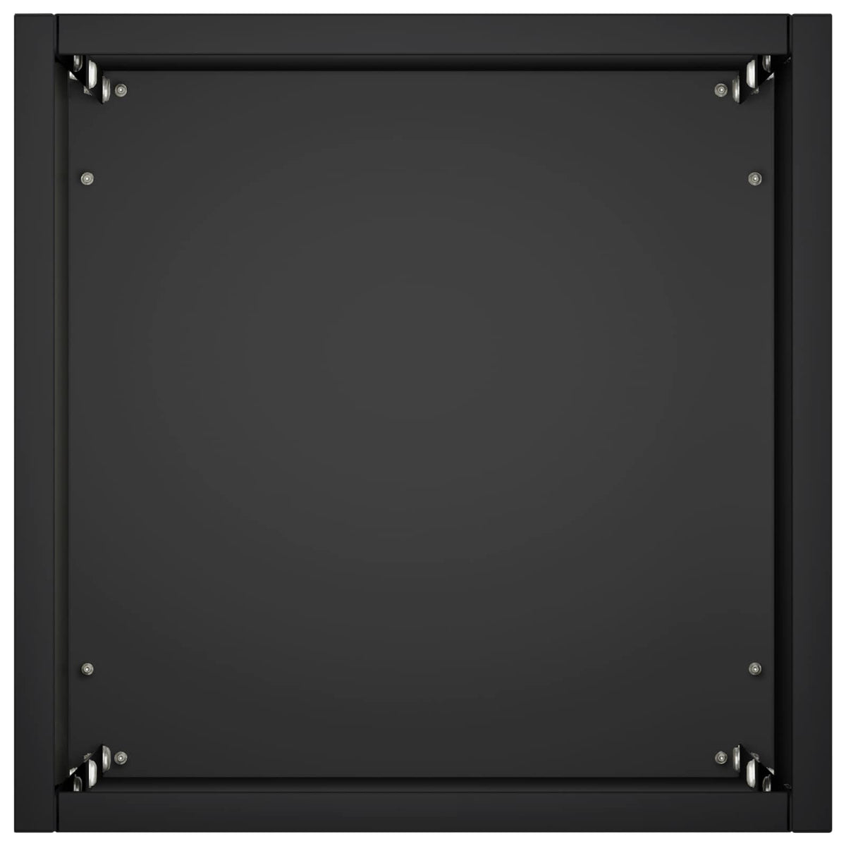 Vrtna saksija 2 kom. Crna 20 x 20 x 75 cm Čelična vrata