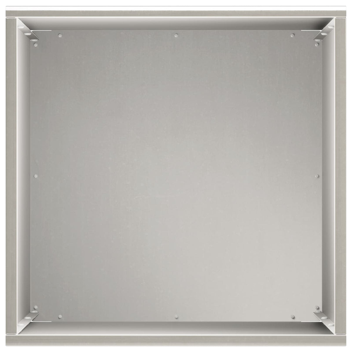 Vrtna saksija Srebrna 30 x 30 x 50 cm Nehrđajući čelik