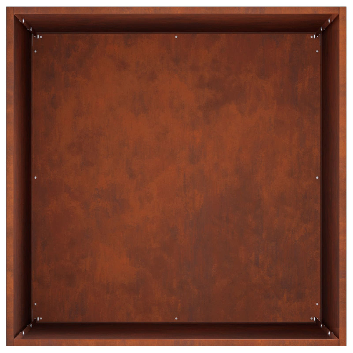 Vrtna saksija Rđa 40 x 40 x 75 cm Otporni čelik