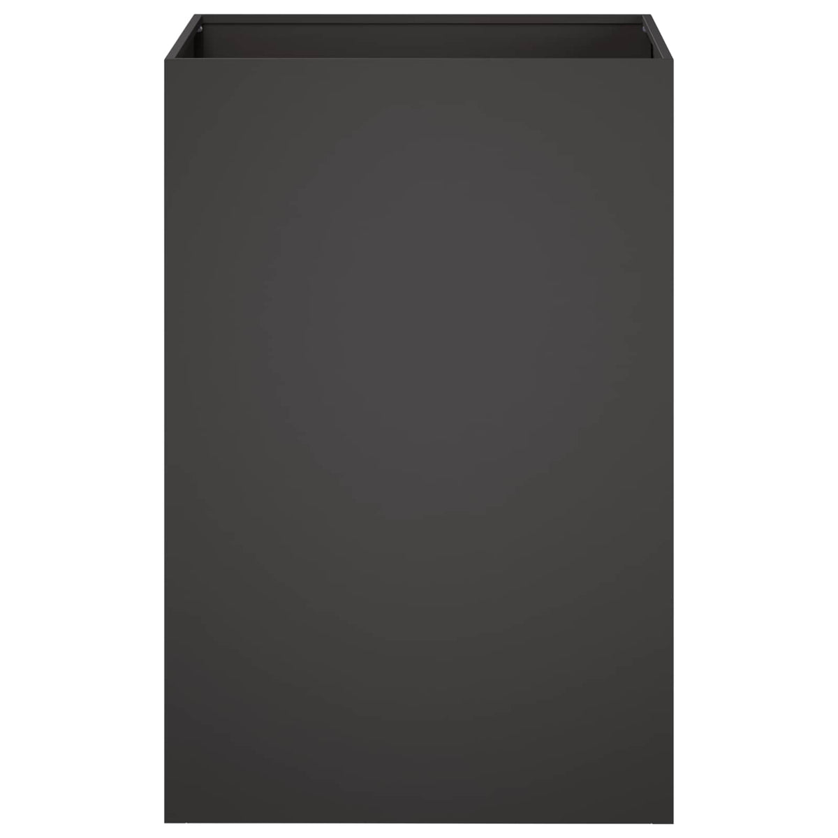 Vrtna saksija Crna 50 x 50 x 75 cm Čelična vrata