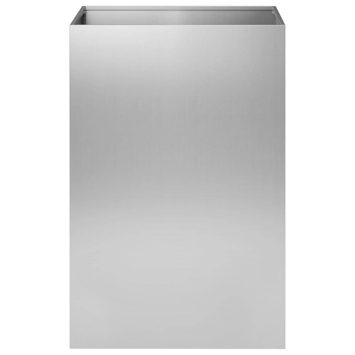 Vrtna saksija Srebrna 50 x 50 x 75 cm Pocinčani čelik