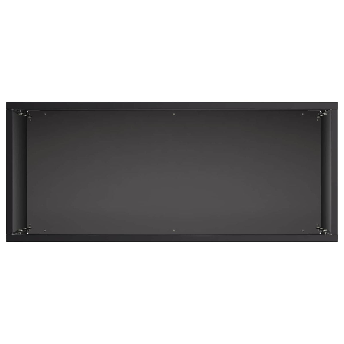 Vrtna saksija Crna 40 x 20 x 75 cm Čelična vrata