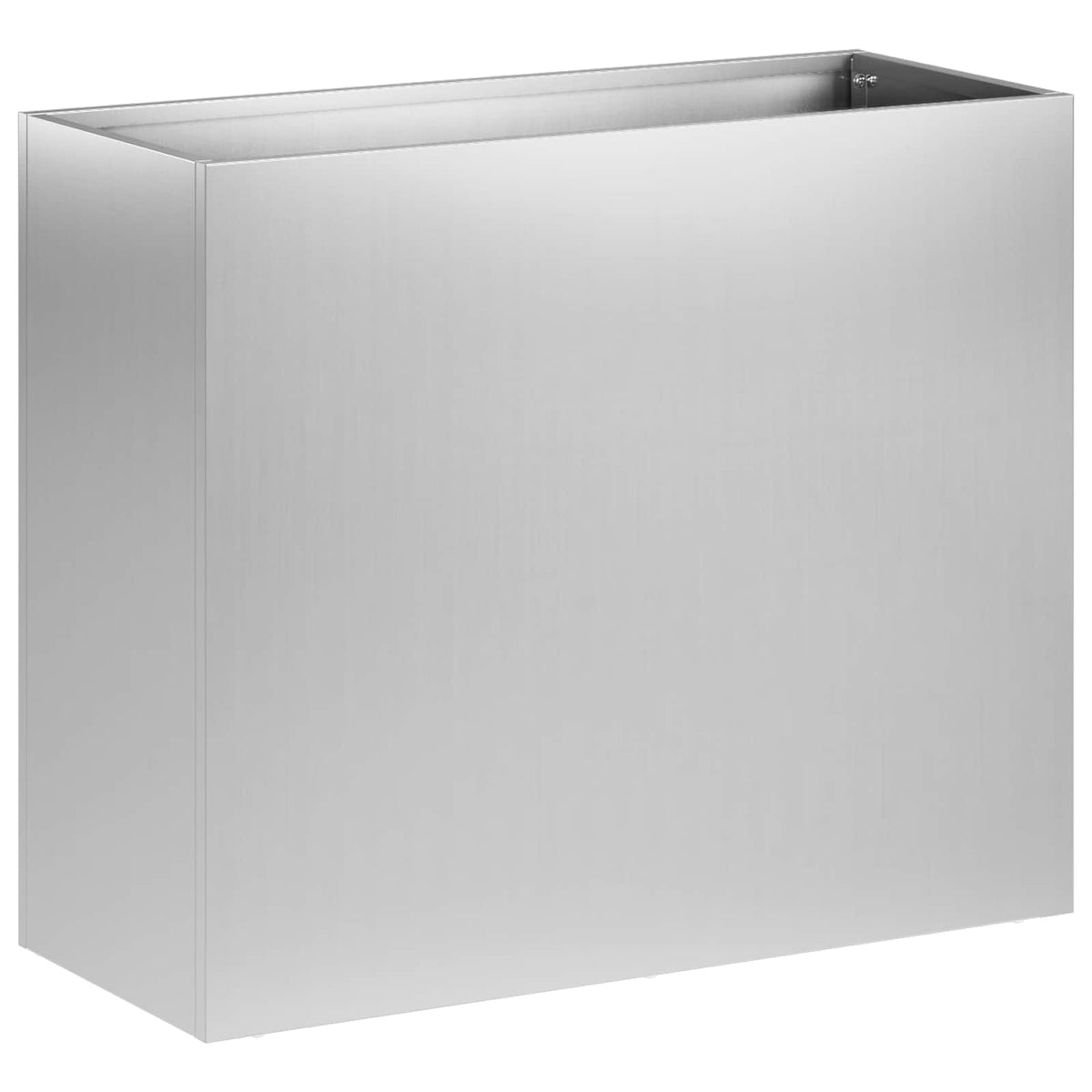 Vrtna saksija Srebrna 50 x 20 x 40 cm Pocinčani čelik