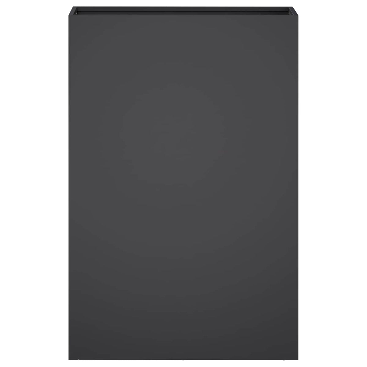 Vrtna saksija 2 kom. Crna 50 x 20 x 75 cm Čelična vrata