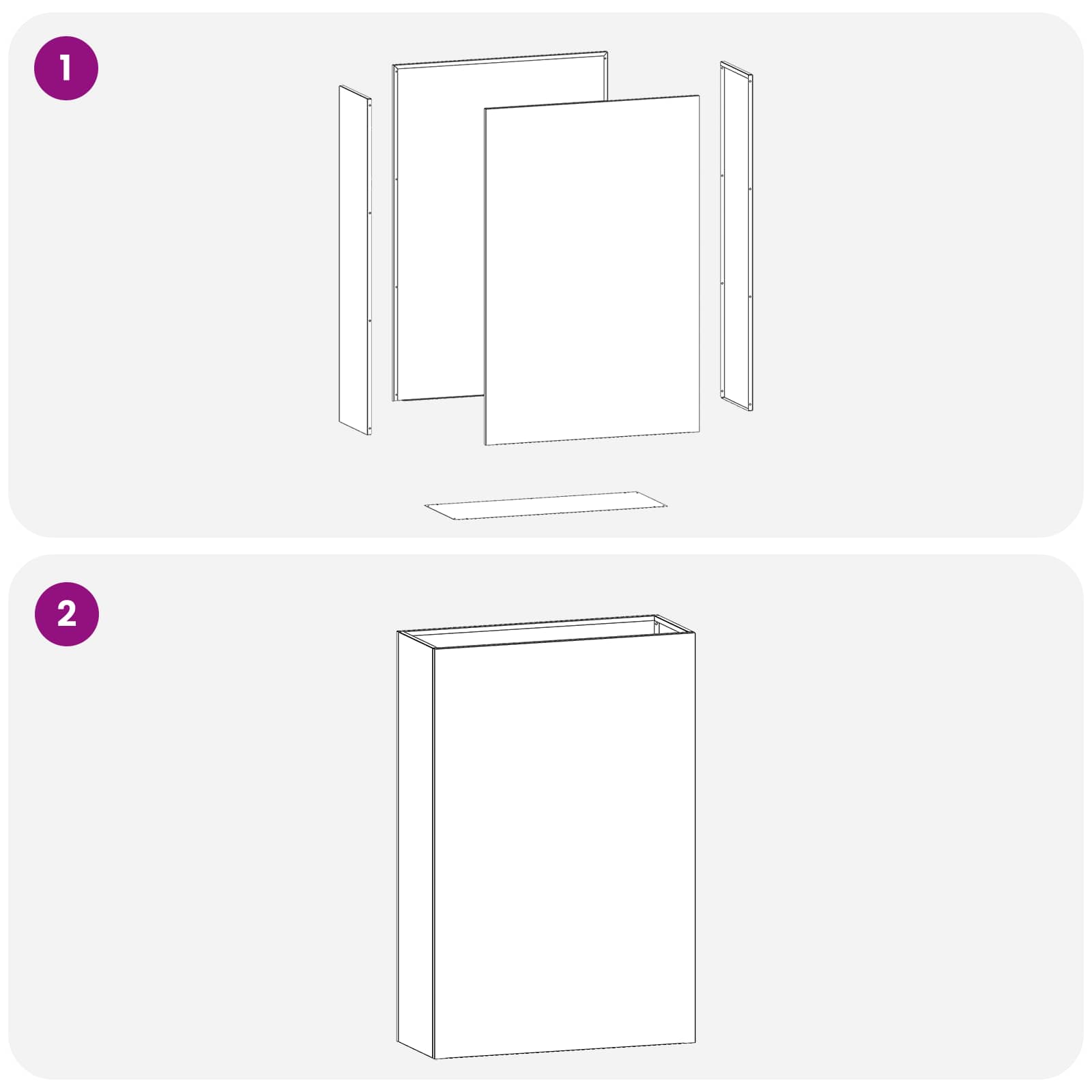 Vrtna saksija 2 kom. Antracit 50 x 20 x 75 cm Čelična vrata