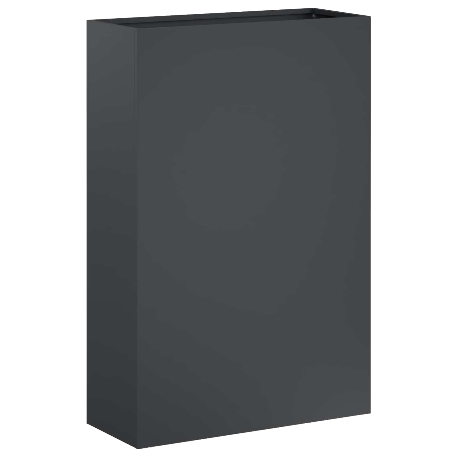 Vrtna saksija 2 kom. Antracit 50 x 20 x 75 cm Čelična vrata