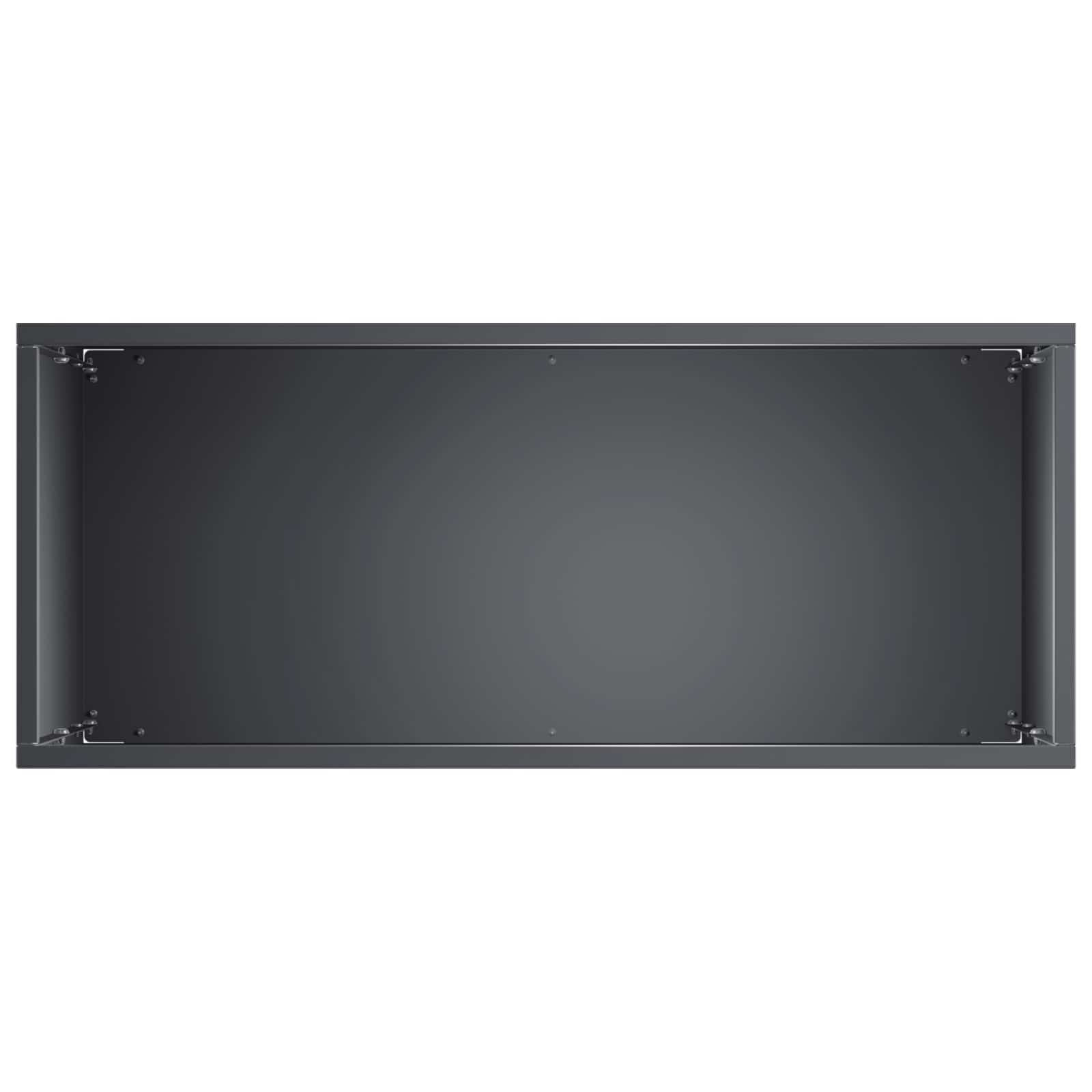 Vrtna saksija 2 kom. Antracit 50 x 20 x 75 cm Čelična vrata
