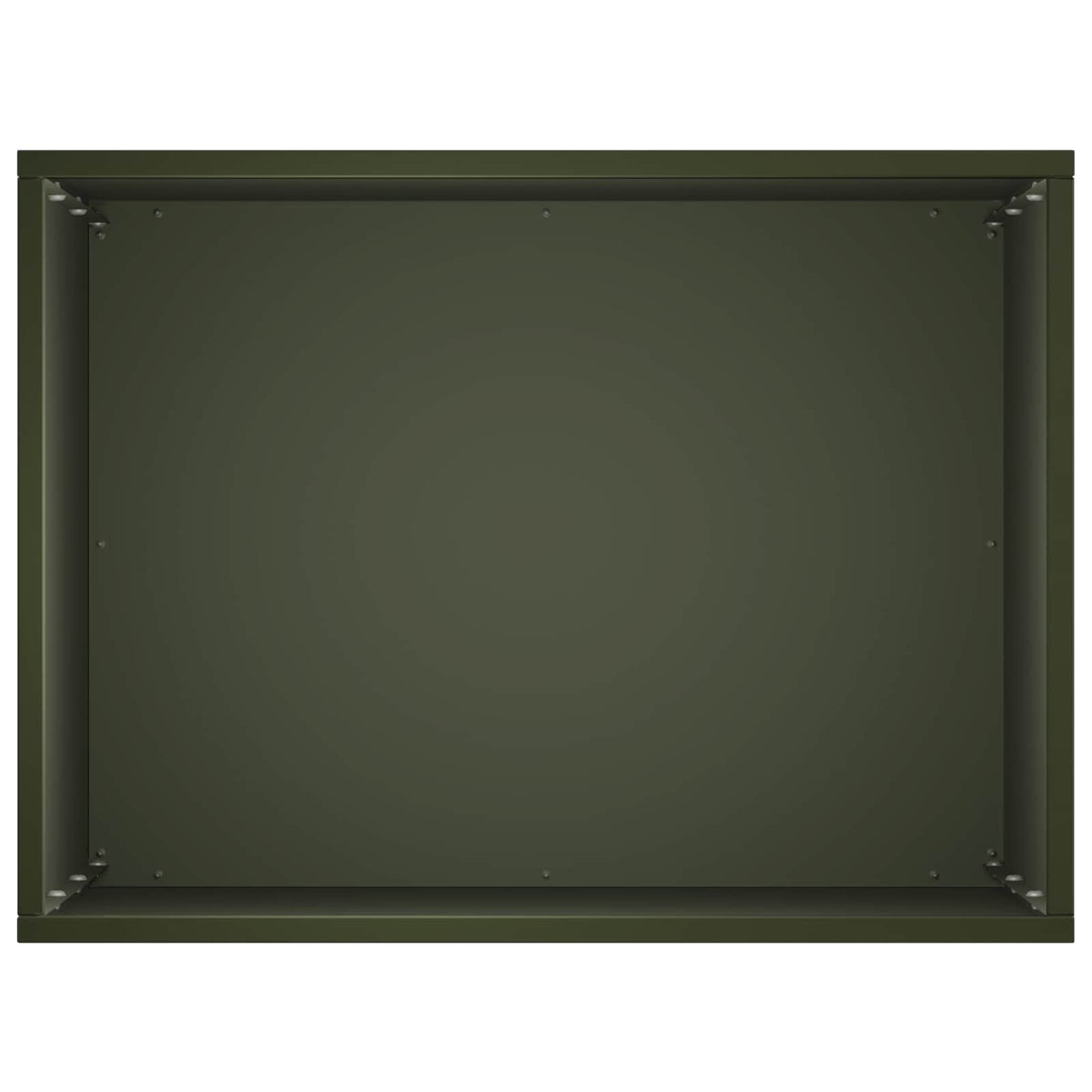 Vrtna saksija Maslinastozelena 40 x 30 x 50 cm Čelična vrata