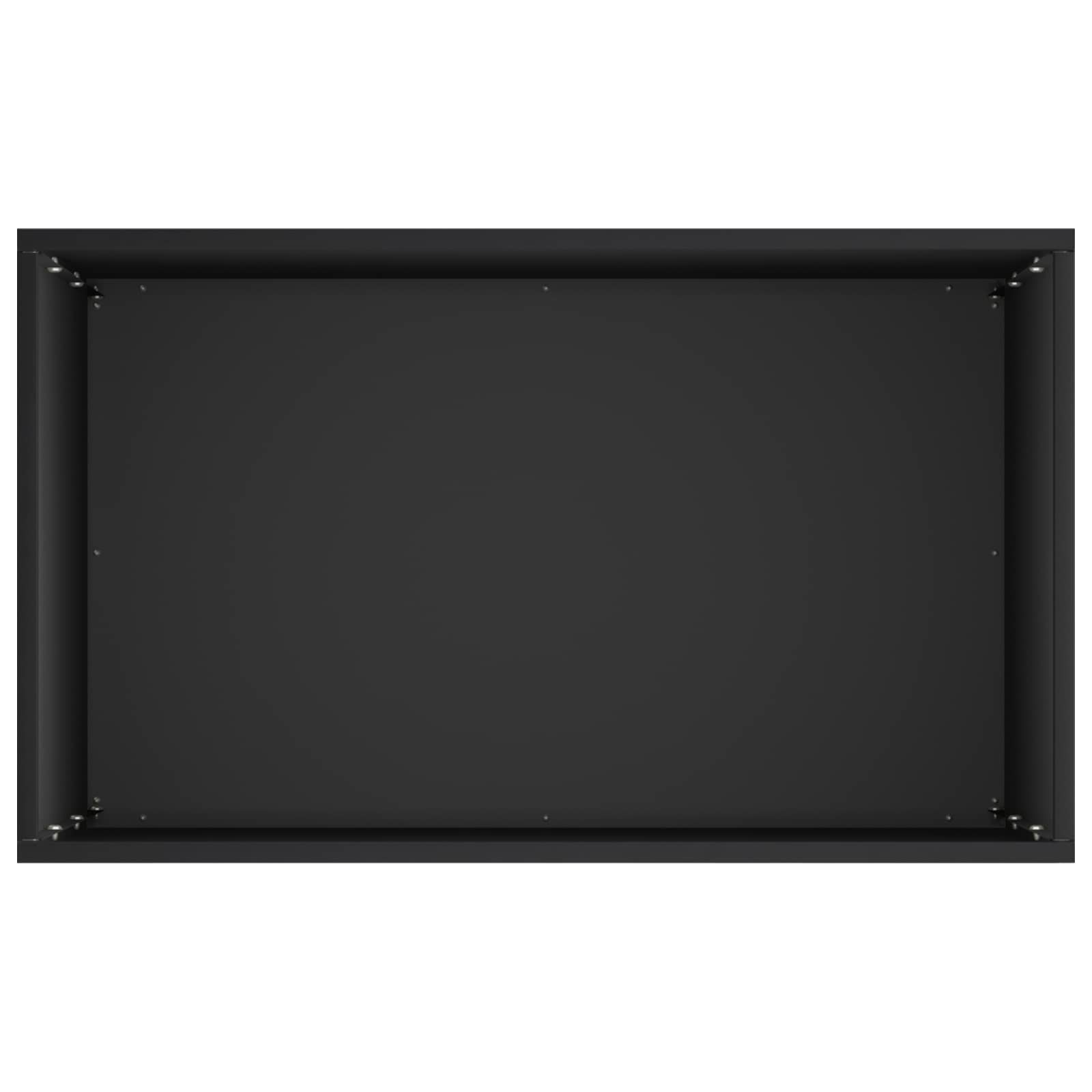 Vrtna saksija Crna 40 x 30 x 75 cm Čelična vrata