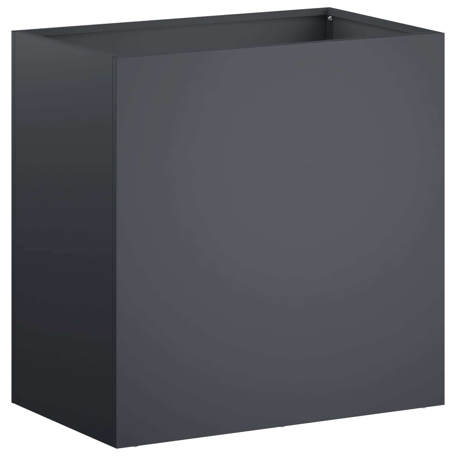 Vrtna saksija Antracit 50 x 30 x 40 cm Čelična vrata