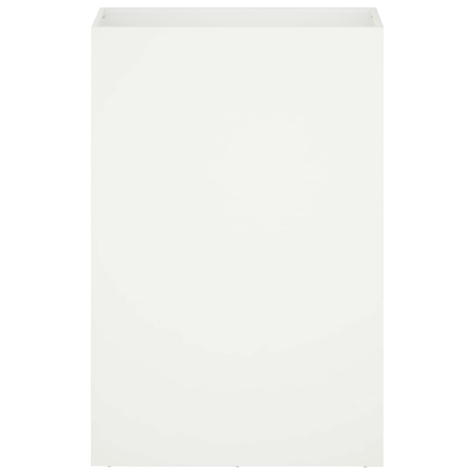 Vrtna saksija Bijela 50 x 30 x 75 cm Čelična vrata