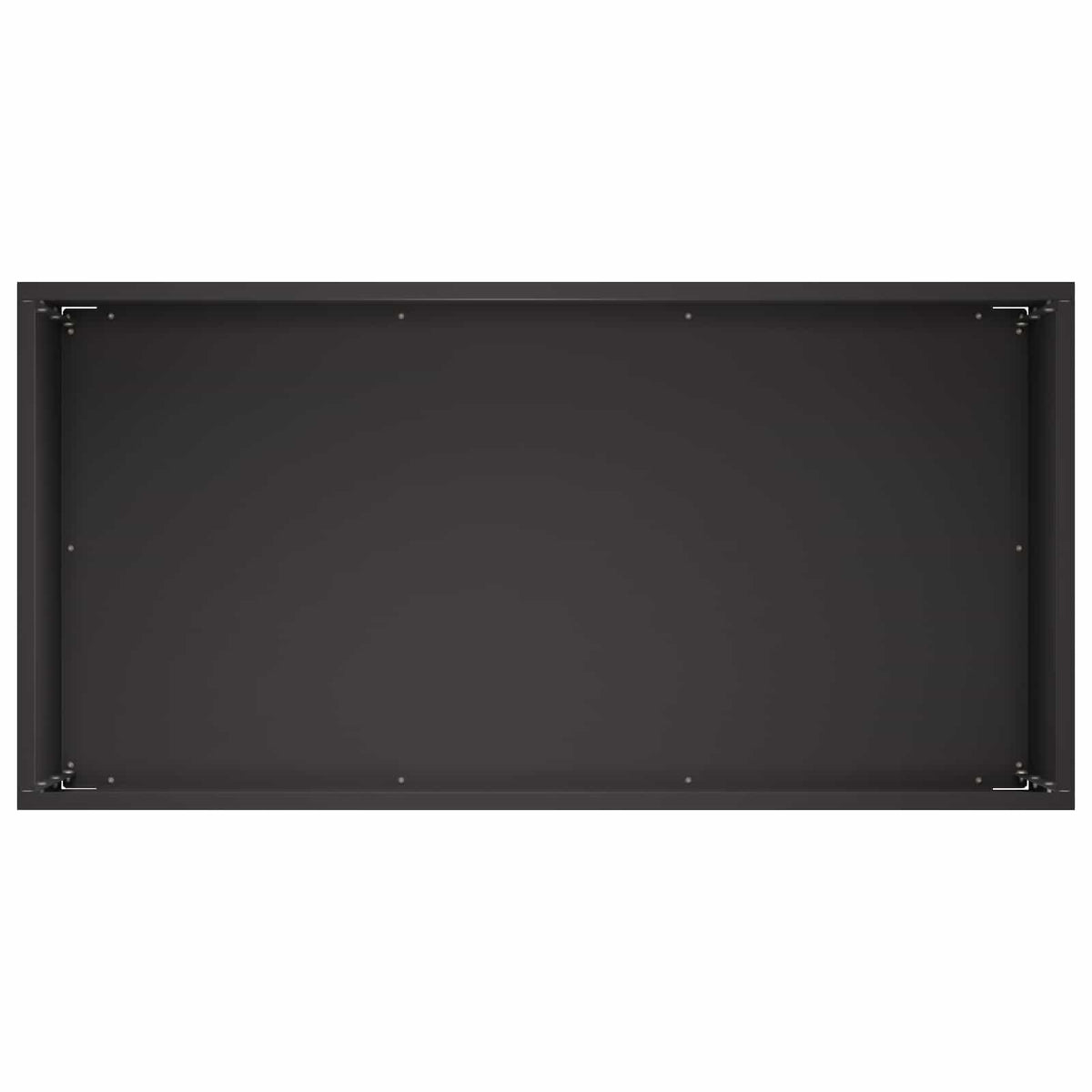 Vrtna saksija 2 kom. Crna 60 x 30 x 50 cm Čelična vrata