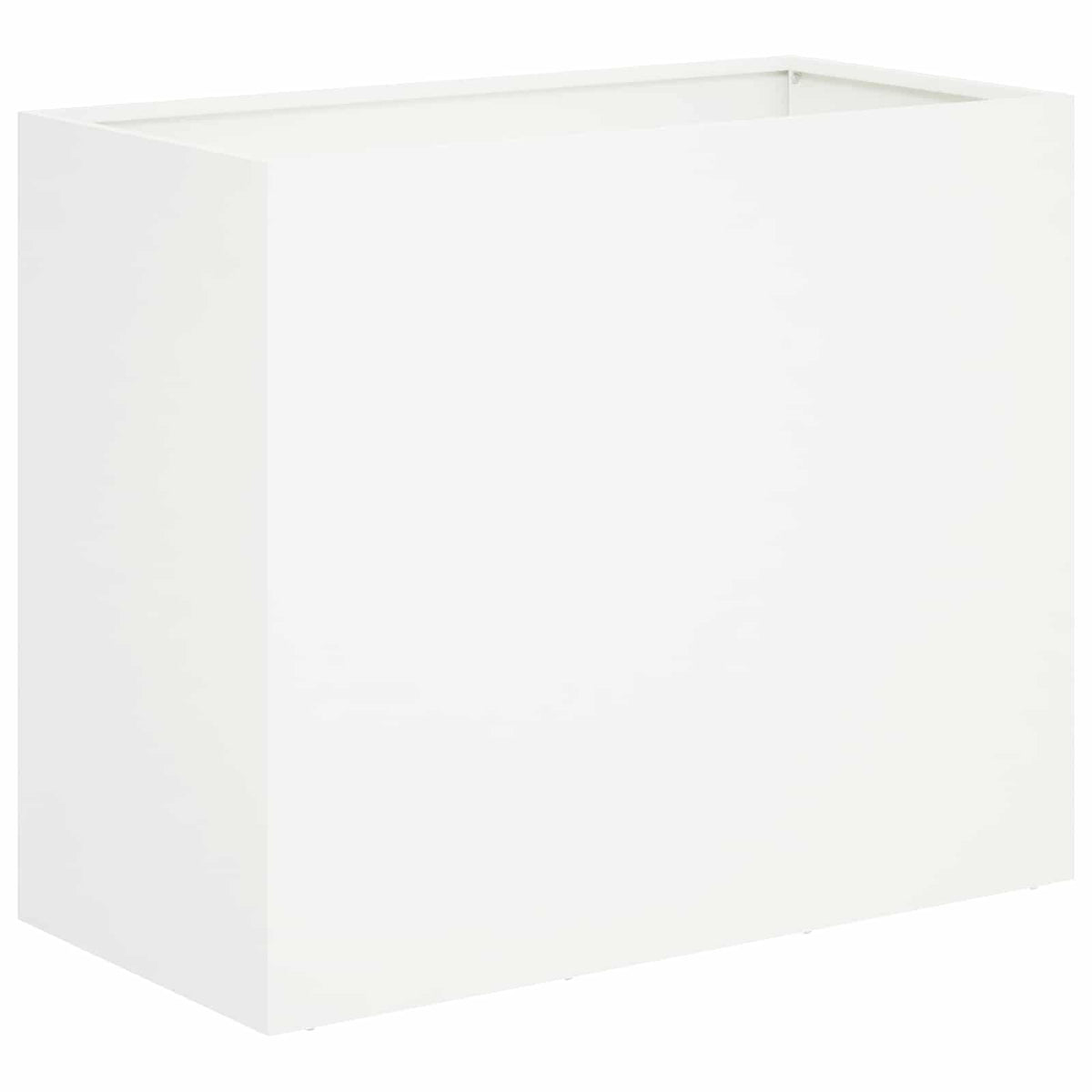Vrtna saksija 2 kom. Bijela 60 x 30 x 50 cm Čelična vrata