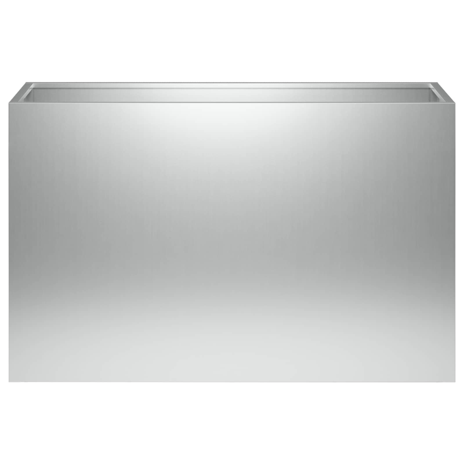 Vrtna saksija Srebrna 80 x 30 x 40 cm Pocinčani čelik