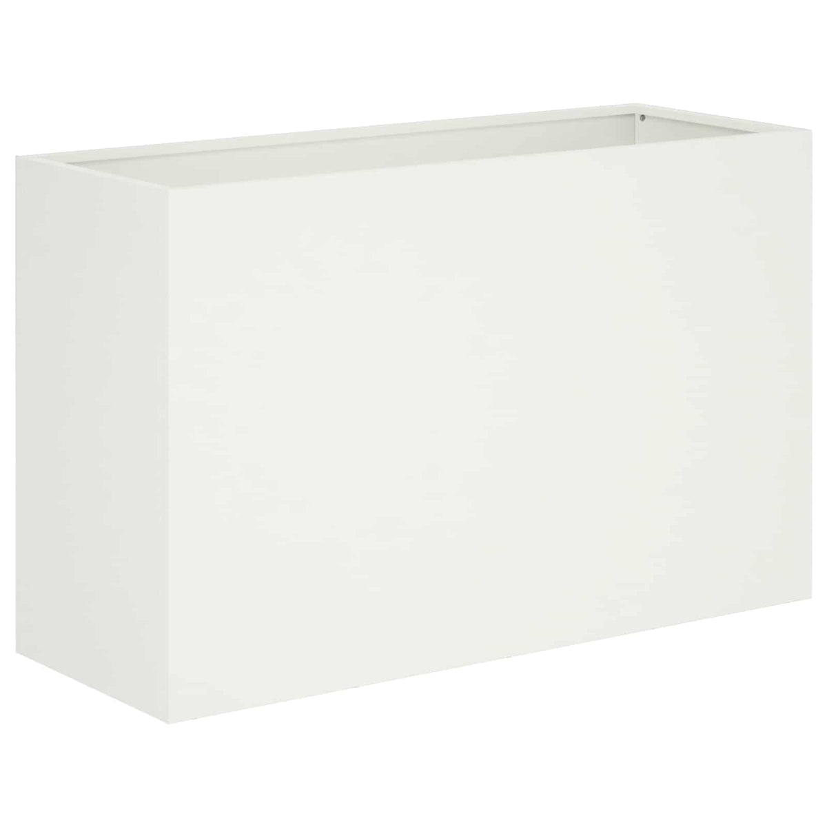 Vrtna saksija Bijela 80 x 30 x 50 cm Čelična vrata