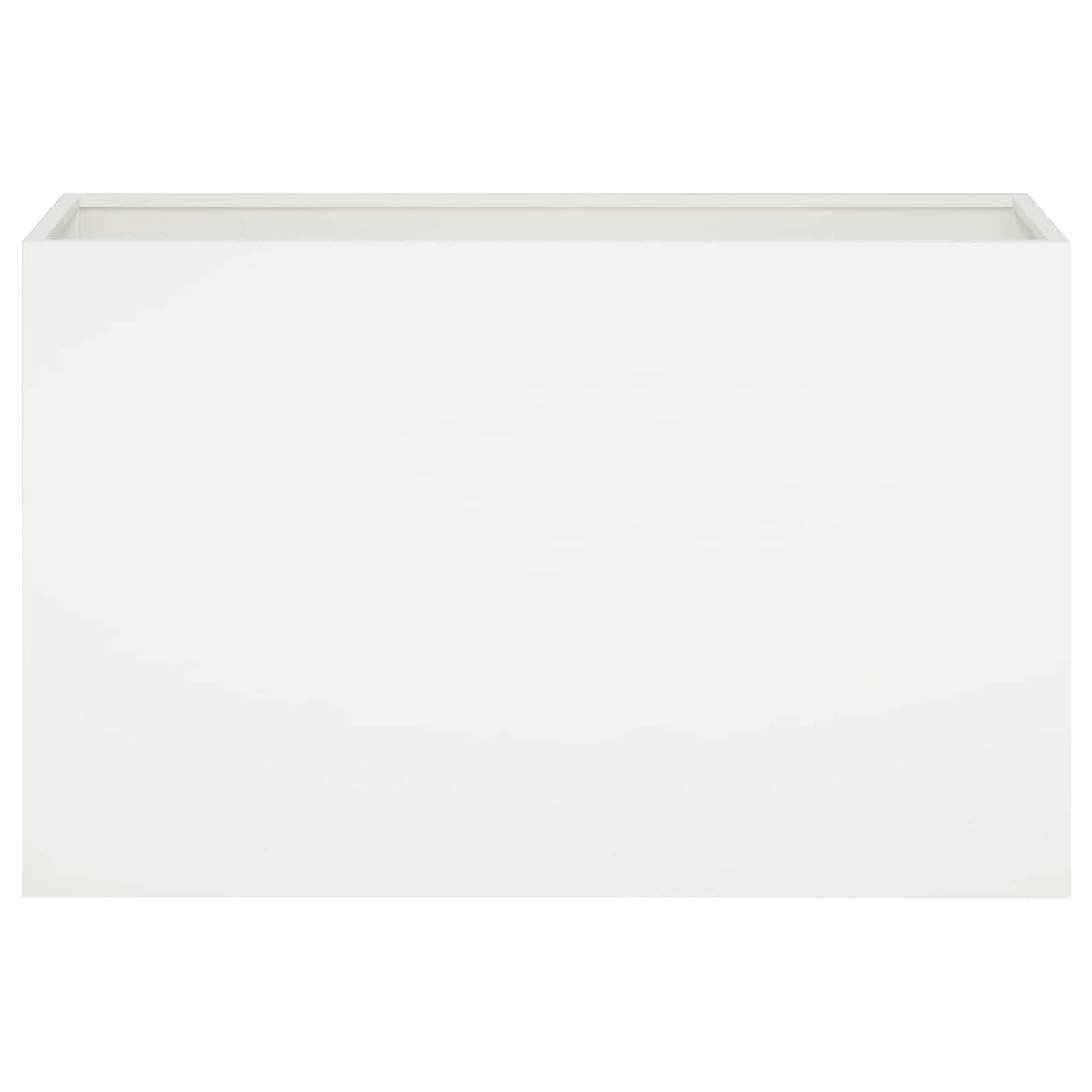 Vrtna saksija Bijela 80 x 30 x 50 cm Čelična vrata