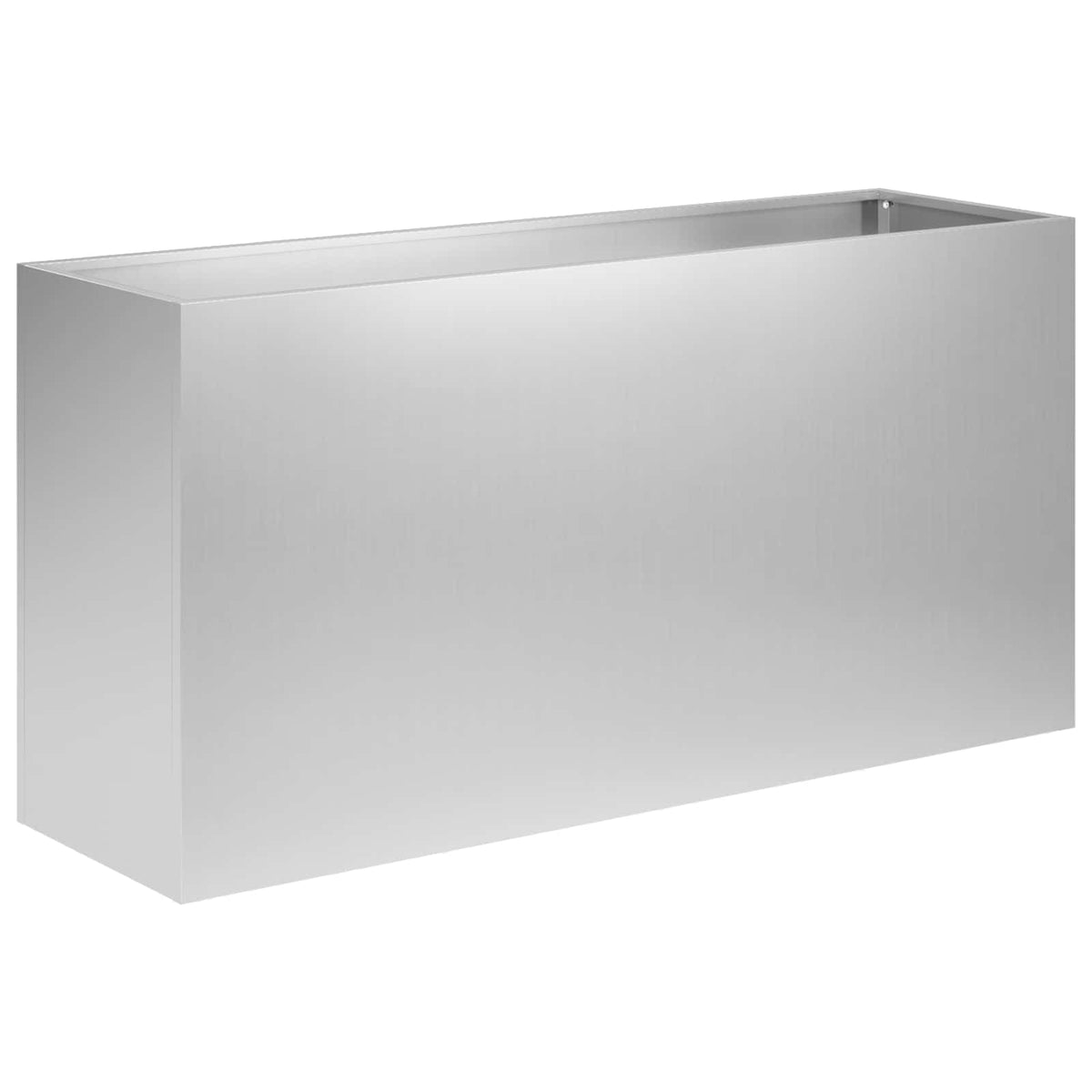 Vrtna saksija Srebrna 100 x 30 x 40 cm Pocinčani čelik