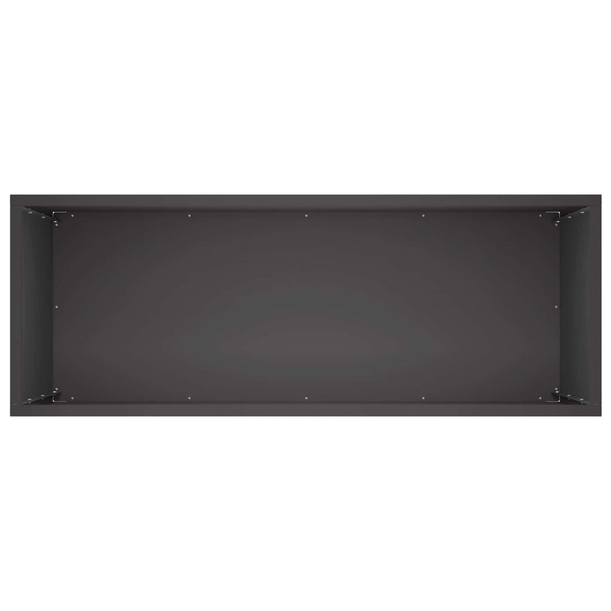 Vrtna saksija Crna 80 x 40 x 50 cm Čelična vrata