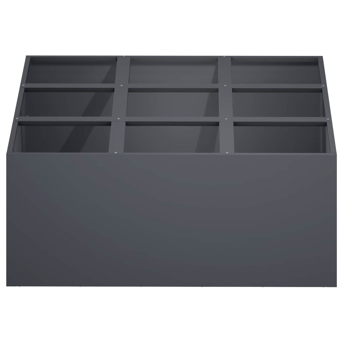 Vrtna saksija Antracit 100 x 100 x 20 cm Čelična vrata
