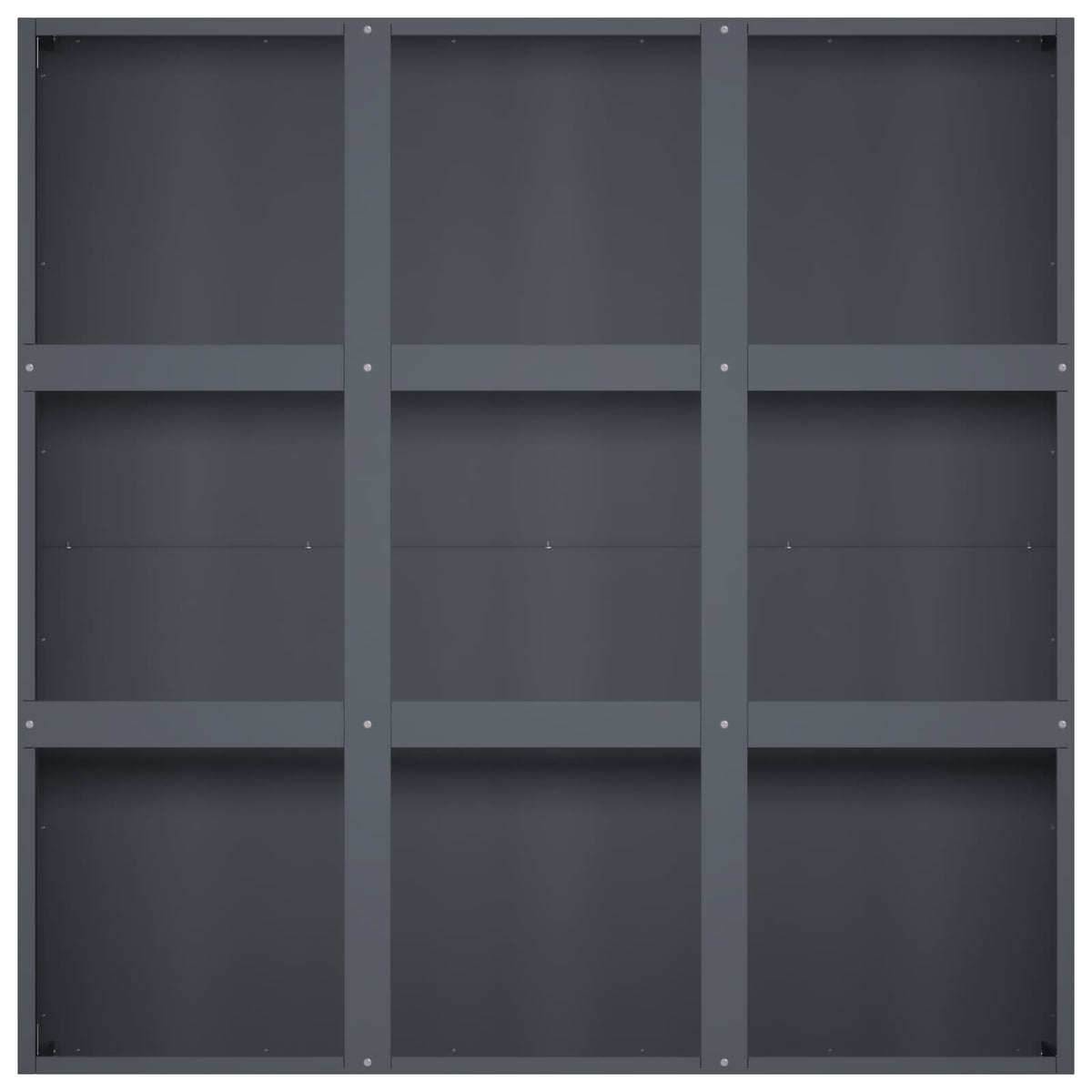 Vrtna saksija Antracit 100 x 100 x 20 cm Čelična vrata