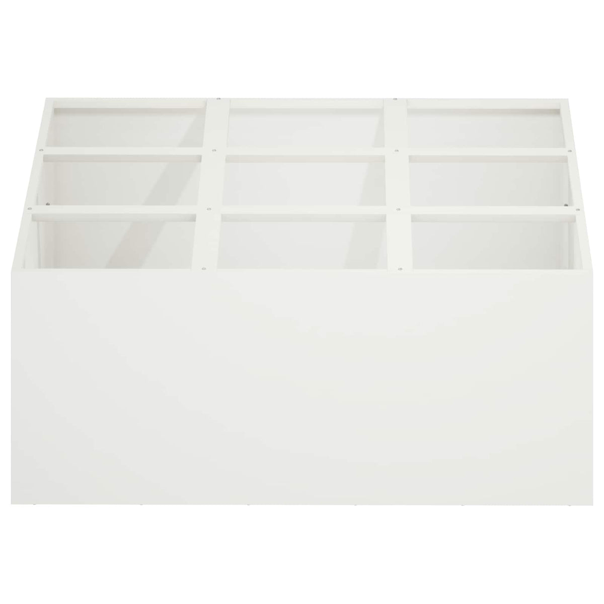 Vrtna saksija Bijela 100 x 100 x 30 cm Čelična vrata