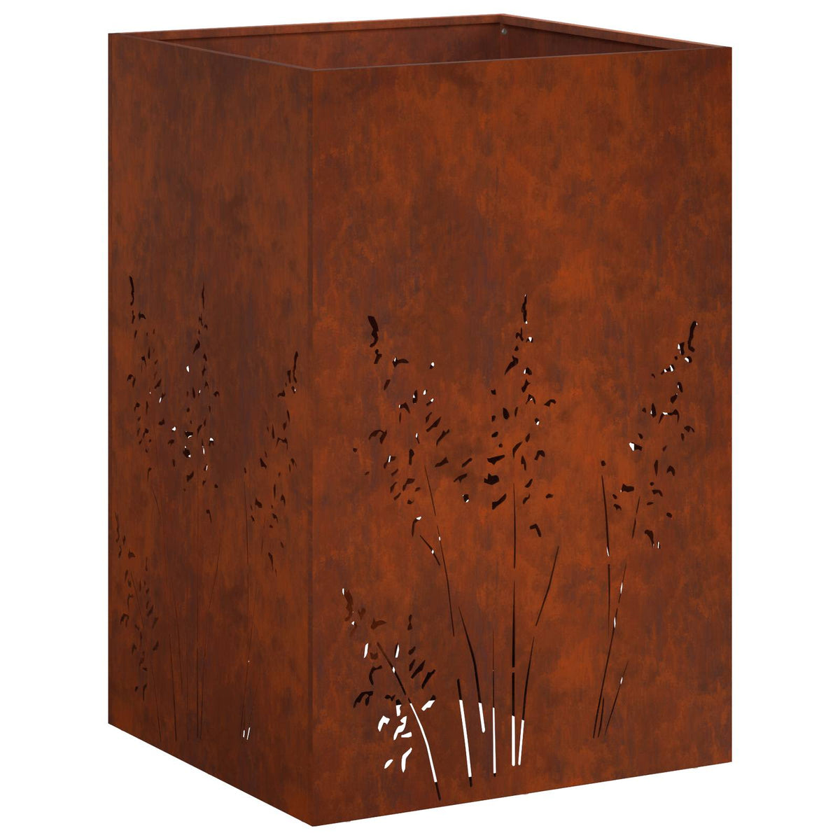 Vrtna saksija Rđa 50 x 50 x 75 cm Otporni čelik
