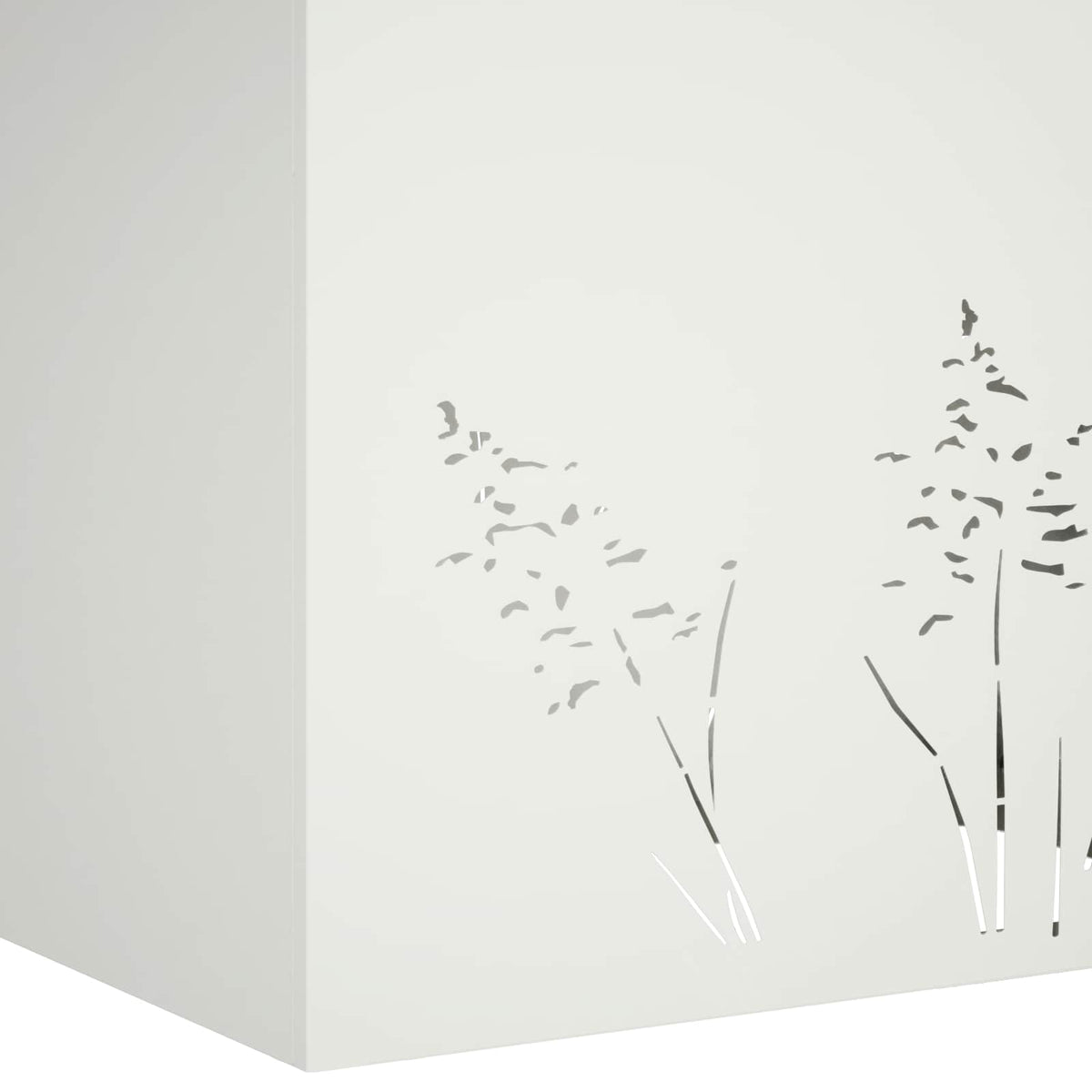 Vrtna saksija 2 kom. Bijela 80 x 20 x 49 cm Čelična vrata