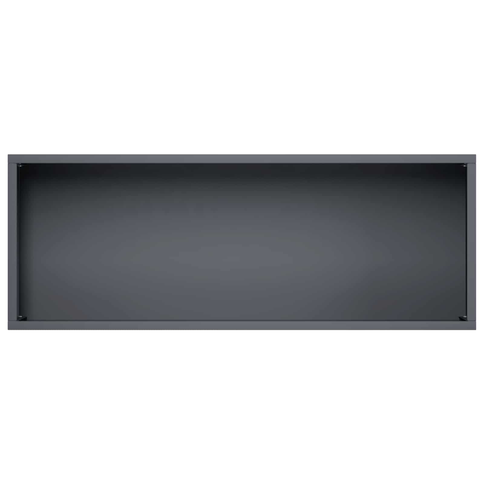 Vrtna saksija 2 kom. Antracit 80 x 20 x 49 cm Čelična vrata