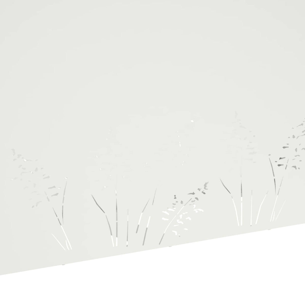 Vrtna saksija Bijela 100 x 20 x 49 cm Čelična vrata