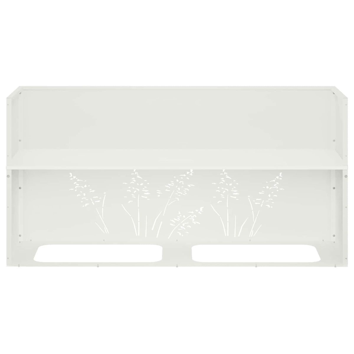 Vrtna saksija Bijela 100 x 20 x 49 cm Čelična vrata