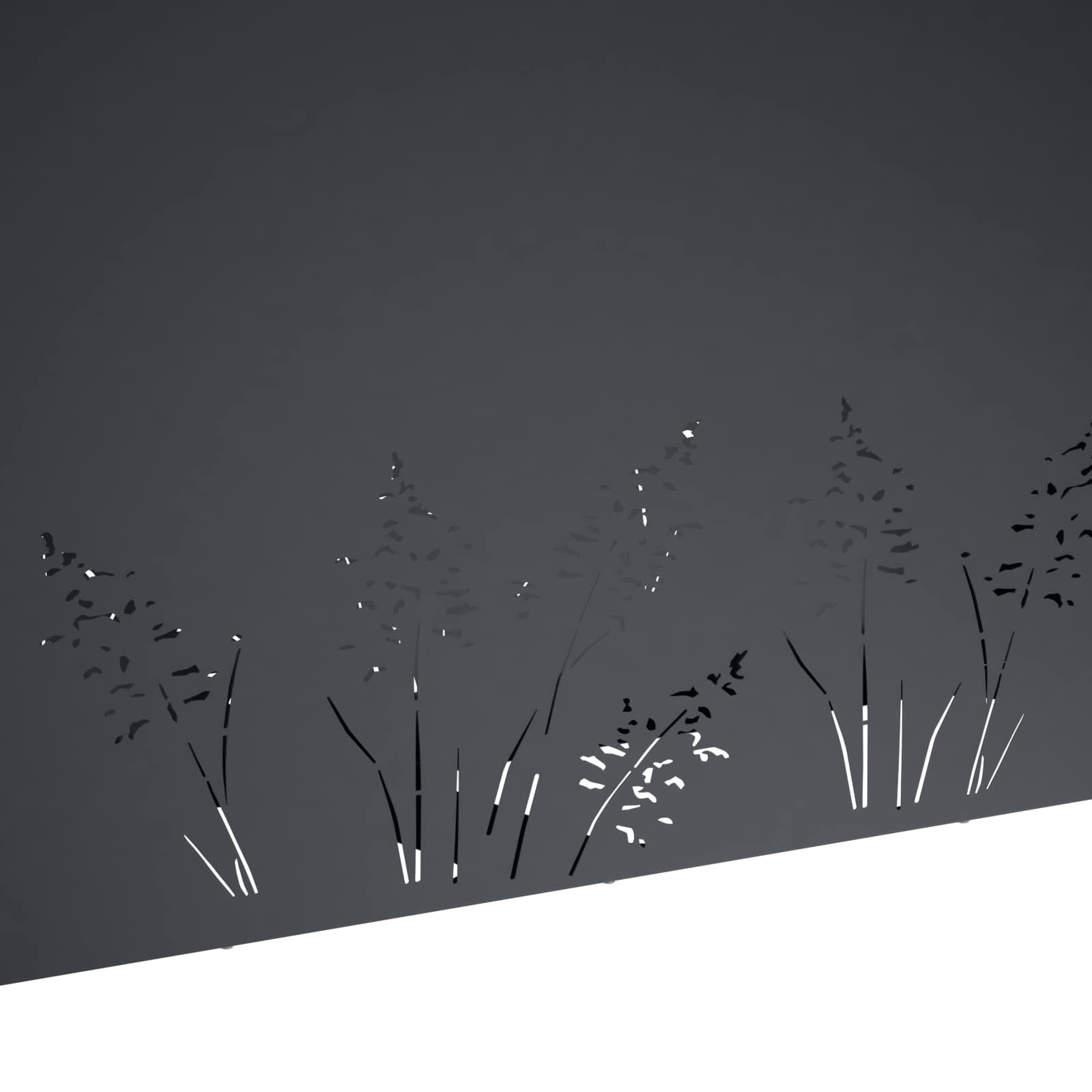 Vrtna saksija 2 kom. Antracit 100 x 20 x 49 cm Čelična vrata